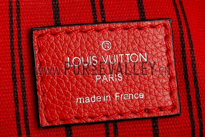 Louis Vuitton Montaigne Empreinte Studs BB Red