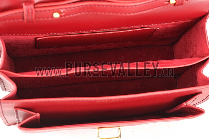 Saint Laurent High School Medium Bag Dark Red
