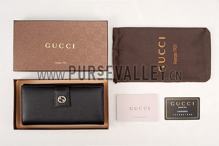 Gucci Wallet With G G Metal Detail Black