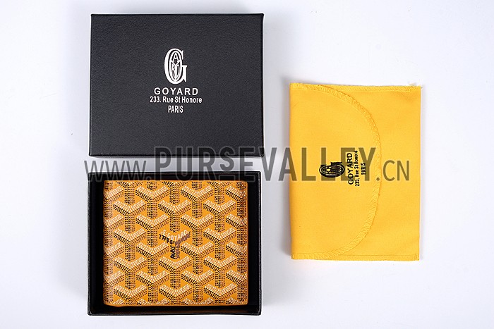 Goyard Yellow Wallet 18926594