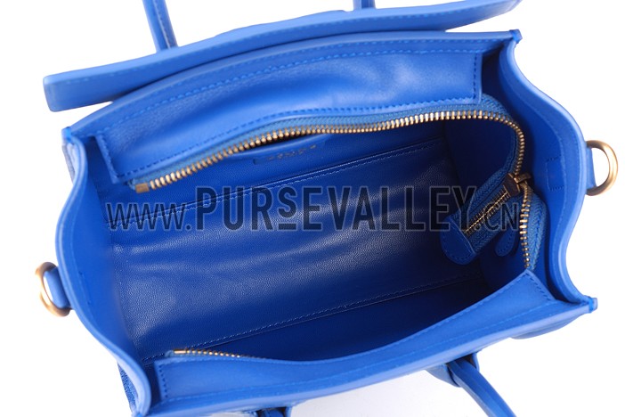 Celine Nano Luggage Blue
