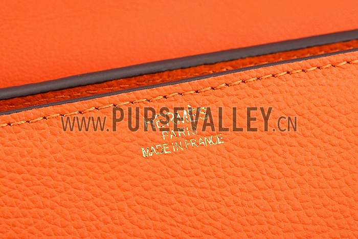Hermes Stirrup Shoulder Bag Orange 608098