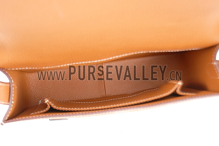 Hermes Man Messenger Large Tan Bag