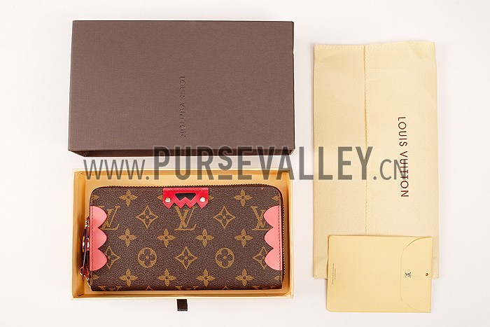 Louis Vuitton Monogram Totem Zippy Wallet Flamingo