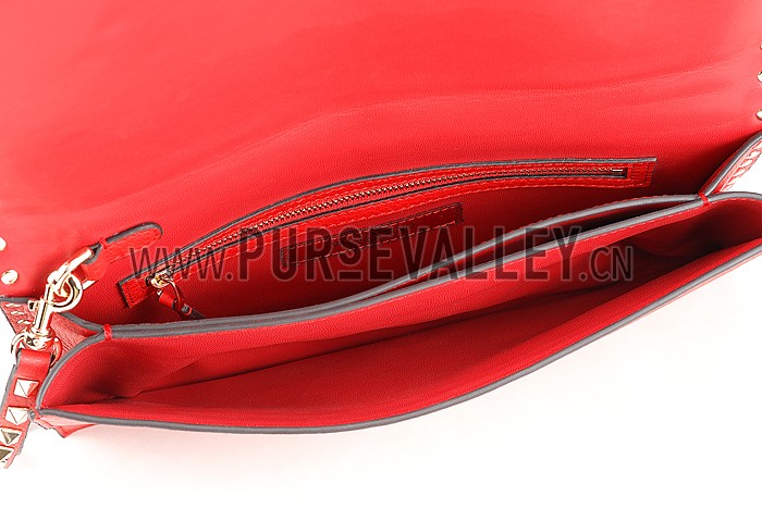 Valentino Viva Valentino Fabric Clutch Red