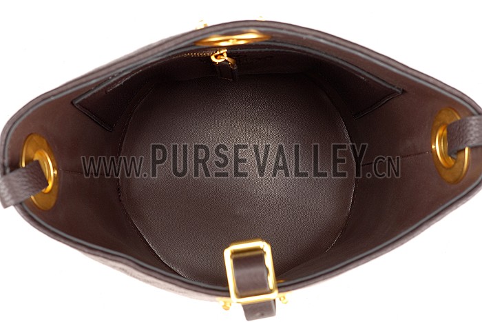 Valentino Viva Valentino Fabric Bucket Bag Military Green