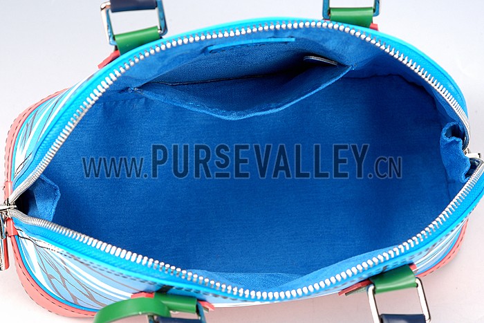 Louis Vuitton Alma Epi Leather Aqua Print BB Bag