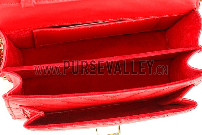 Saint Laurent High School Matelasse Medium Bag Red