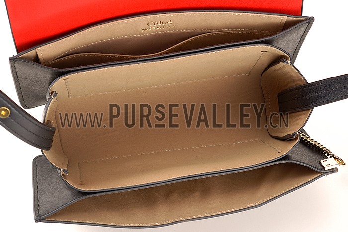 Chloe Faye Small Bag Black And Red