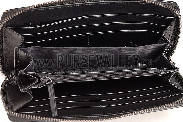 Gucci Supreme Continental Wallet Black