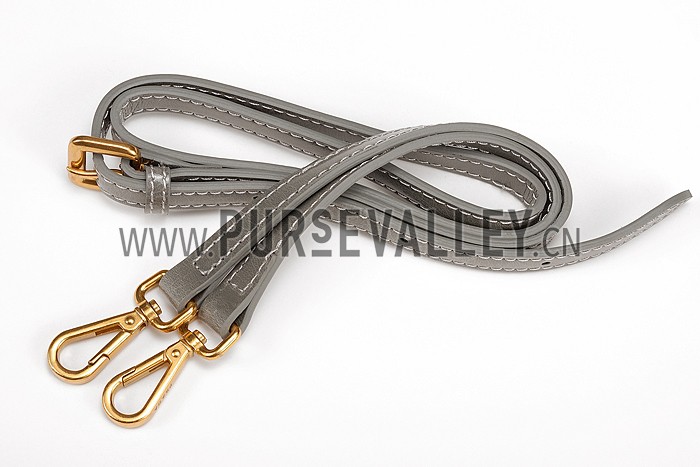 Prada Classic Patent Leather Satchel Grey