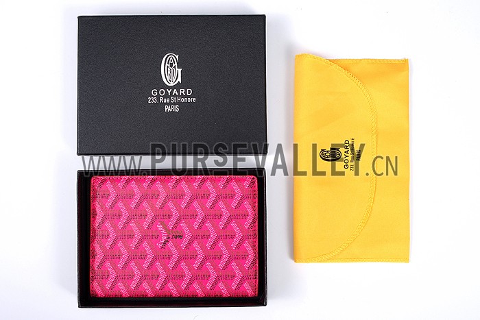Goyard Fuchsia Passport Cover 18926622