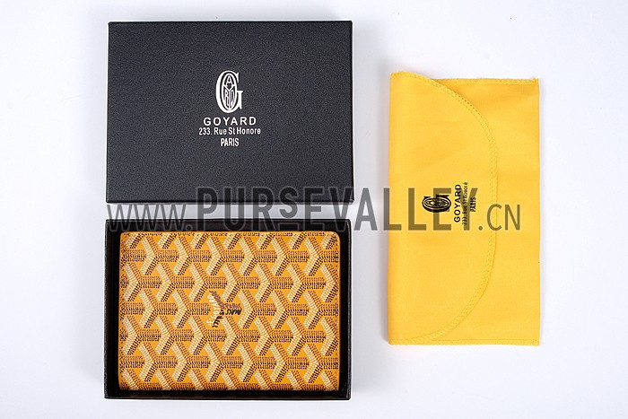 Goyard Yellow Passport Cover 18926625