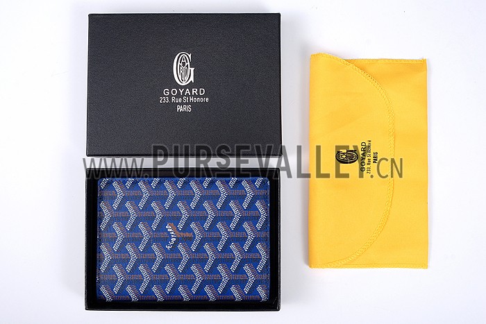 Goyard Dark Blue Passport Cover 18926613
