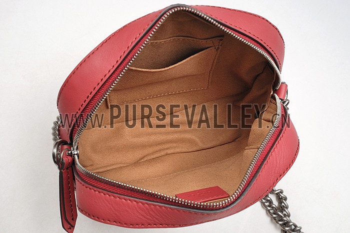 Gucci Blooms GG Supreme Canvas Mini Chain Bag Red