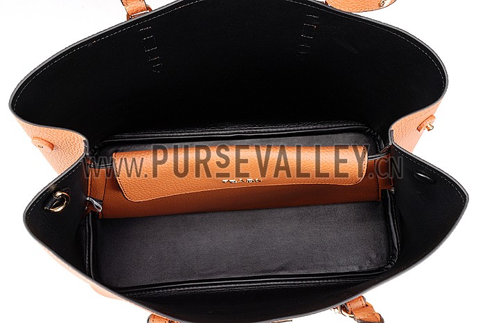 Prada Double Tote Tan