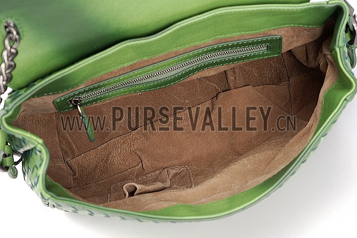 Bottega Veneta Rialto Shoulder Green Bag