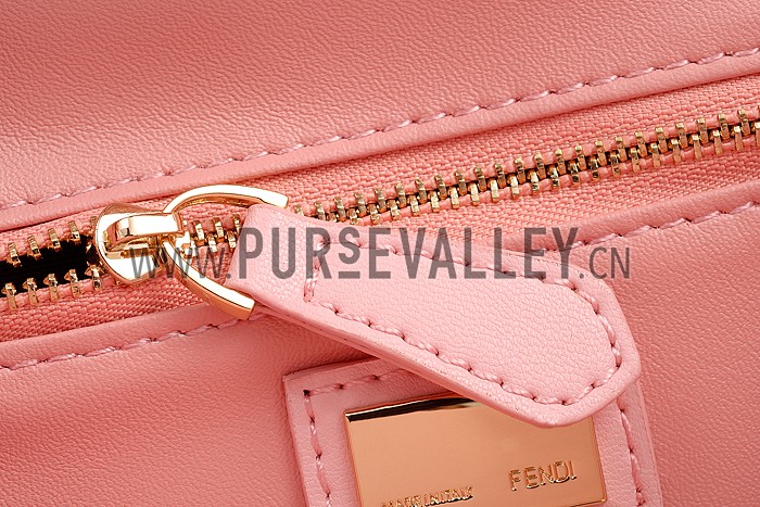 Fendi Peekaboo Karlito Capsule Detail Pink Bag