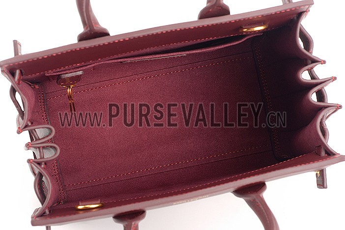 Saint Laurent Classic Sac Du Jour Dark Red Bag