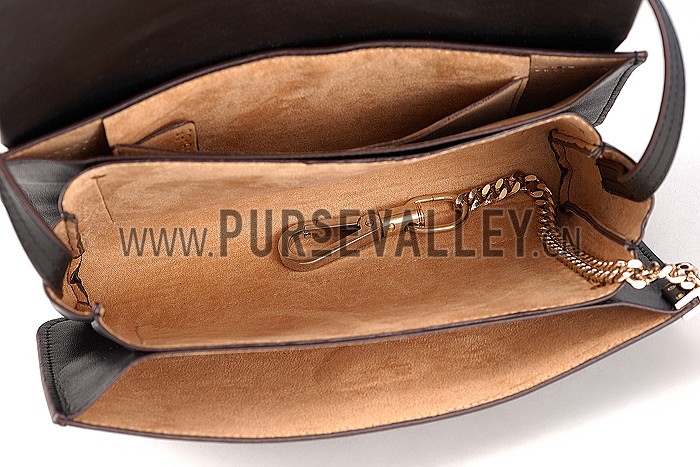 Chloe Faye Small Bag Black and Python Pattern