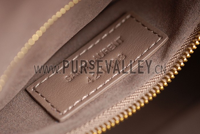 Saint Laurent Monogramme Baby Cabas Matelasse Khaki Bag