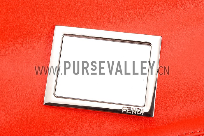 Fendi Be Baguette Bicolor Poppy Red and Bordeaux Bag