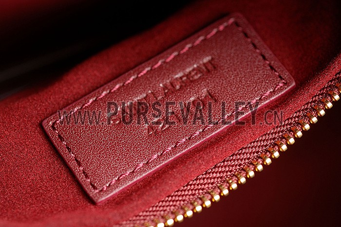 Saint Laurent Monogram Cabas Medium Bordeaux Bag