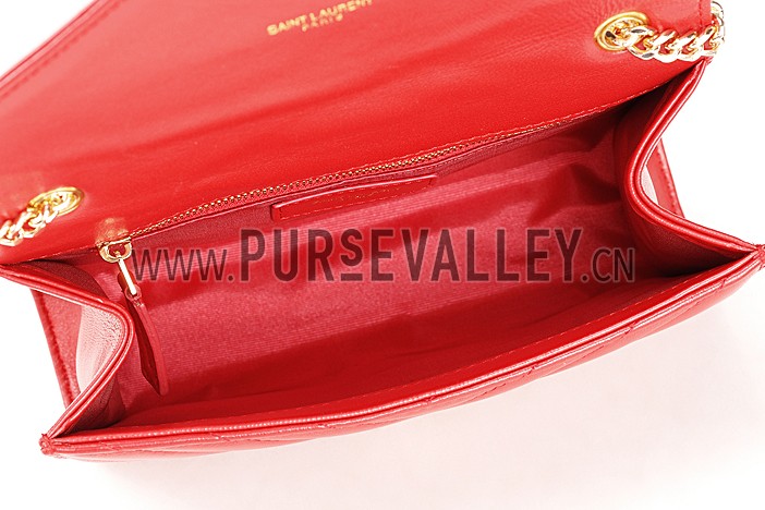 Saint Laurent Small Monogram Red Bag