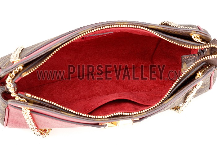 Louis Vuitton Monogram Kimono Shoulder Bag Dark Red