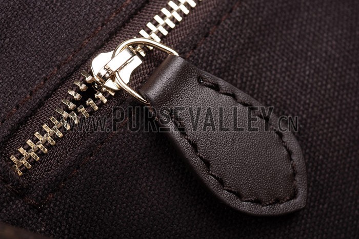 Burberry Haymarket Black Trim Large Duffle Bag