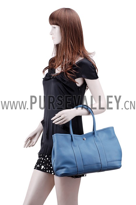 Hermes Garden Party Tote Blue