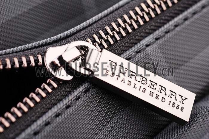 Burberry Grey Check Messenger Bag