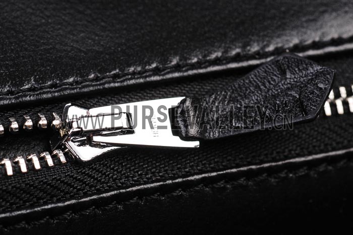 Hermes Birkin Bag Croc Black