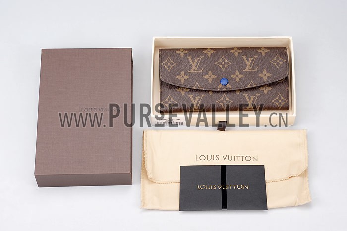 Louis Vuitton Emily Blue Wallet