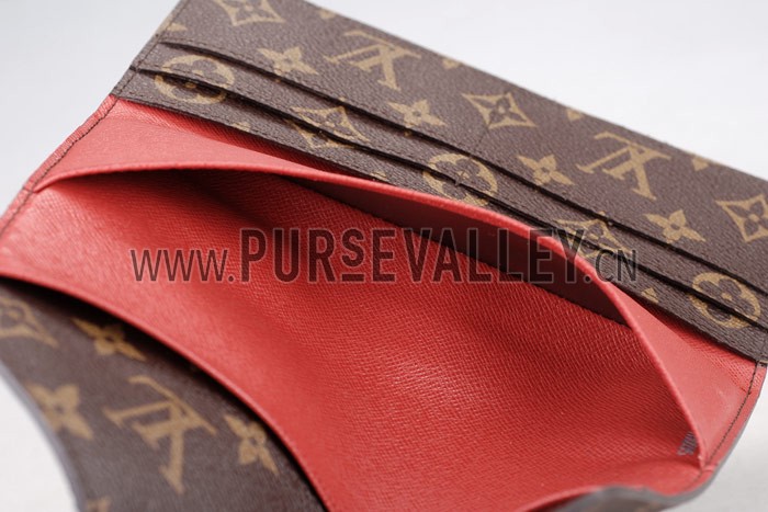 Louis Vuitton Josephine Monogram Long Rouge Wallet