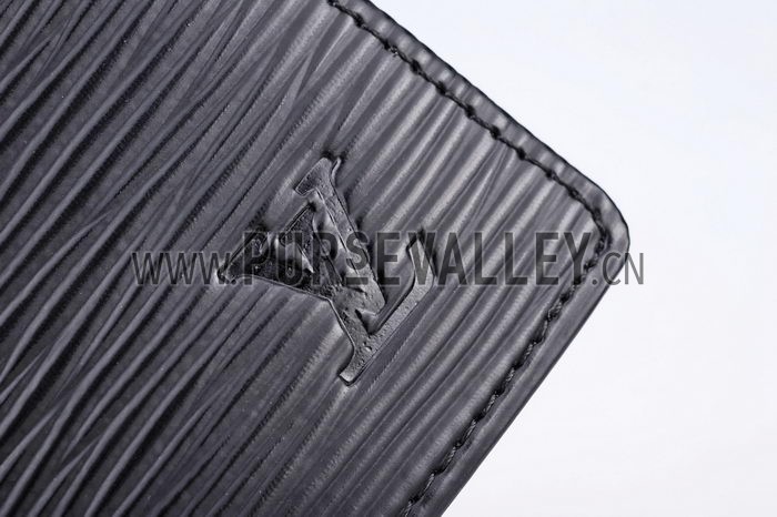 Louis Vuitton Brazza Wallet Black Epi Leather