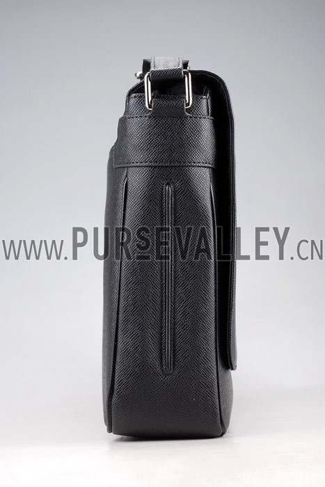 Louis Vuitton Roman MM Taiga Leather Black