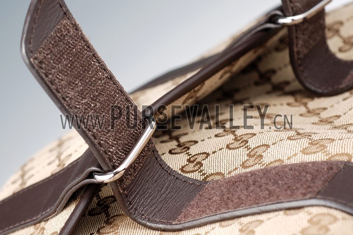 Gucci Monogram Canvas Messenger Bag