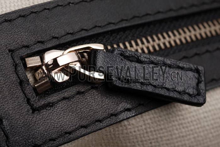 Gucci Vintage Web Medium Boston Black Bag