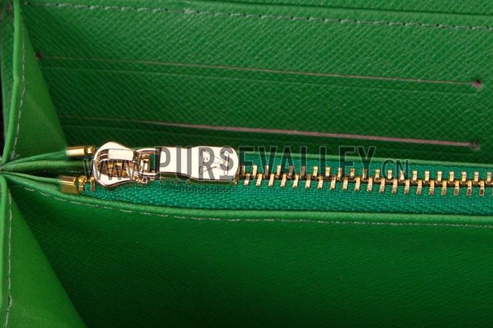 Louis Vuitton Zippy Long Wallet Yayoi Kusama Green