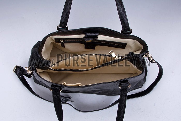 Gucci Soho Black Leather Working Tote