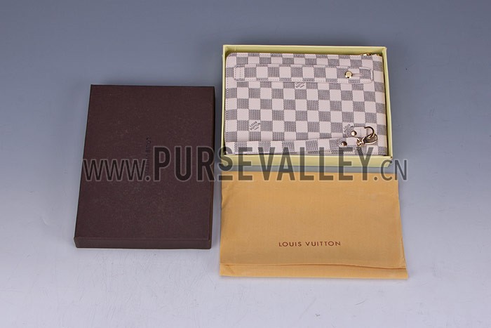 Louis Vuitton Damier Azure Mini iPad Clutch with Hand Strap