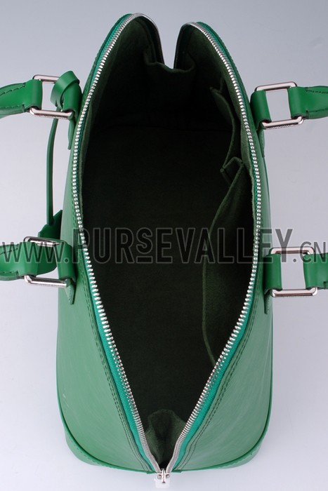 Louis Vuitton Alma MM Epi Leather Green