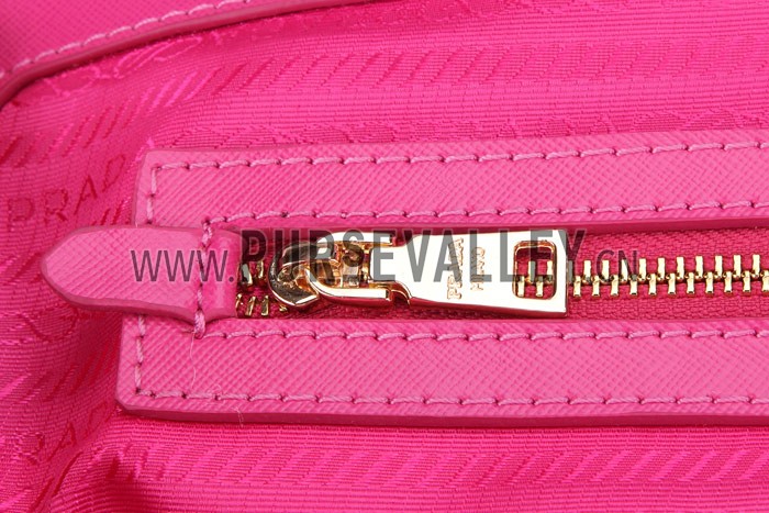 Prada Saffiano Medium Promenade Tote Fuchsia
