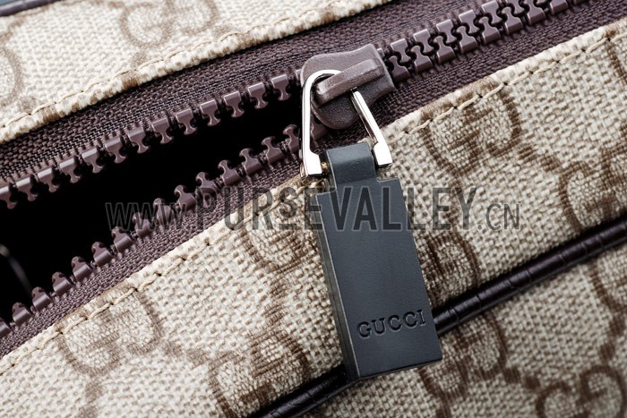 Gucci Canvas Overall Small Messenger Bag Beige