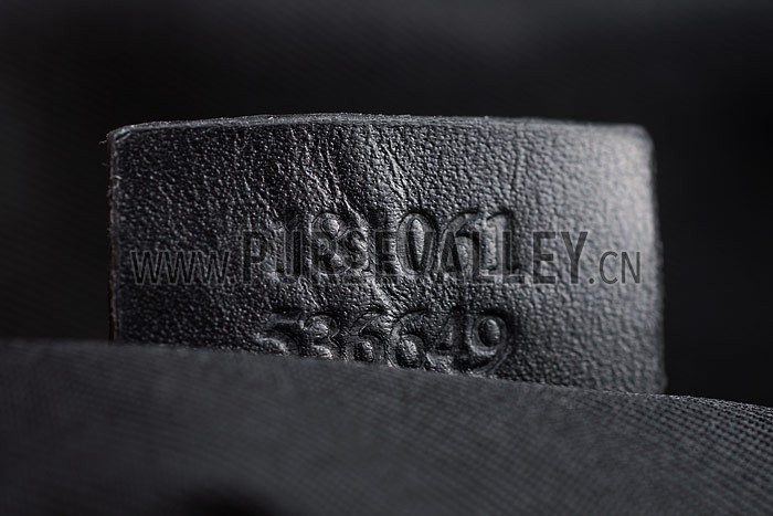 Gucci Canvas Shoulder Bag Black with Web Detail