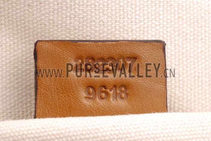 Gucci Soho Tote with Embossed Interlocking G Dark Tan