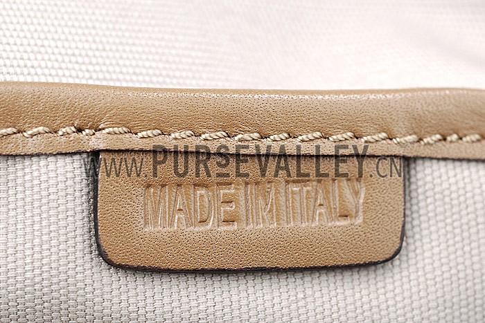 Burberry Medium Bridle House Check Belted Tote Khaki