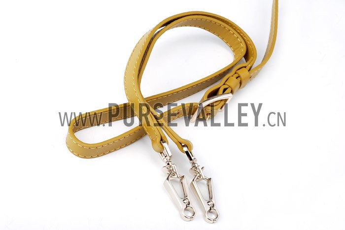 Burberry Small Bridle House Check Belted Clutch Yellow