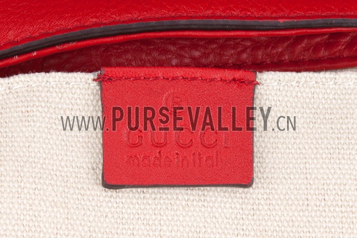 Gucci Soho Mini Shoulder Strap Bag Red